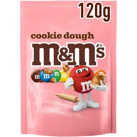 M&M's M&M’s Cookie Dough, Knackige Schokolinsen mit Keksteiggeschmack und bunter Zuckerhülle als Süßigkeit, Schokolade zum Teilen, 1 x 120 g