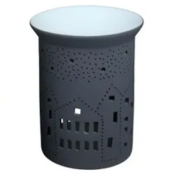 Duftlampe Häuserreihe grau Variante 1