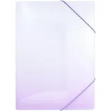IDENA Sammelmappe PP Color Edition weiß/lila DIN A4 mit Gummizug