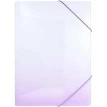 IDENA Sammelmappe PP Color Edition weiß/lila DIN A4 mit Gummizug