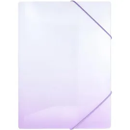 IDENA Sammelmappe PP Color Edition weiß/lila DIN A4 mit Gummizug