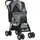 PawHut Hundewagen faltbar mit Kissen 81 x 48 x 99 cm Grau/Schwarz