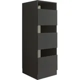 laundreezy LDO50 Wäscheschrank 50 x 162 x 67,5 cm Anthrazit Holzwerkstoff