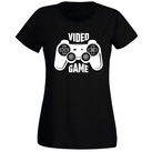 G-graphics T-Shirt »Damen T-Shirt - Video Game« mit trendigem Frontprint • Aufdruck auf der Vorderseite • Spruch / Sprüche / Print / Motiv • für jung & alt schwarz