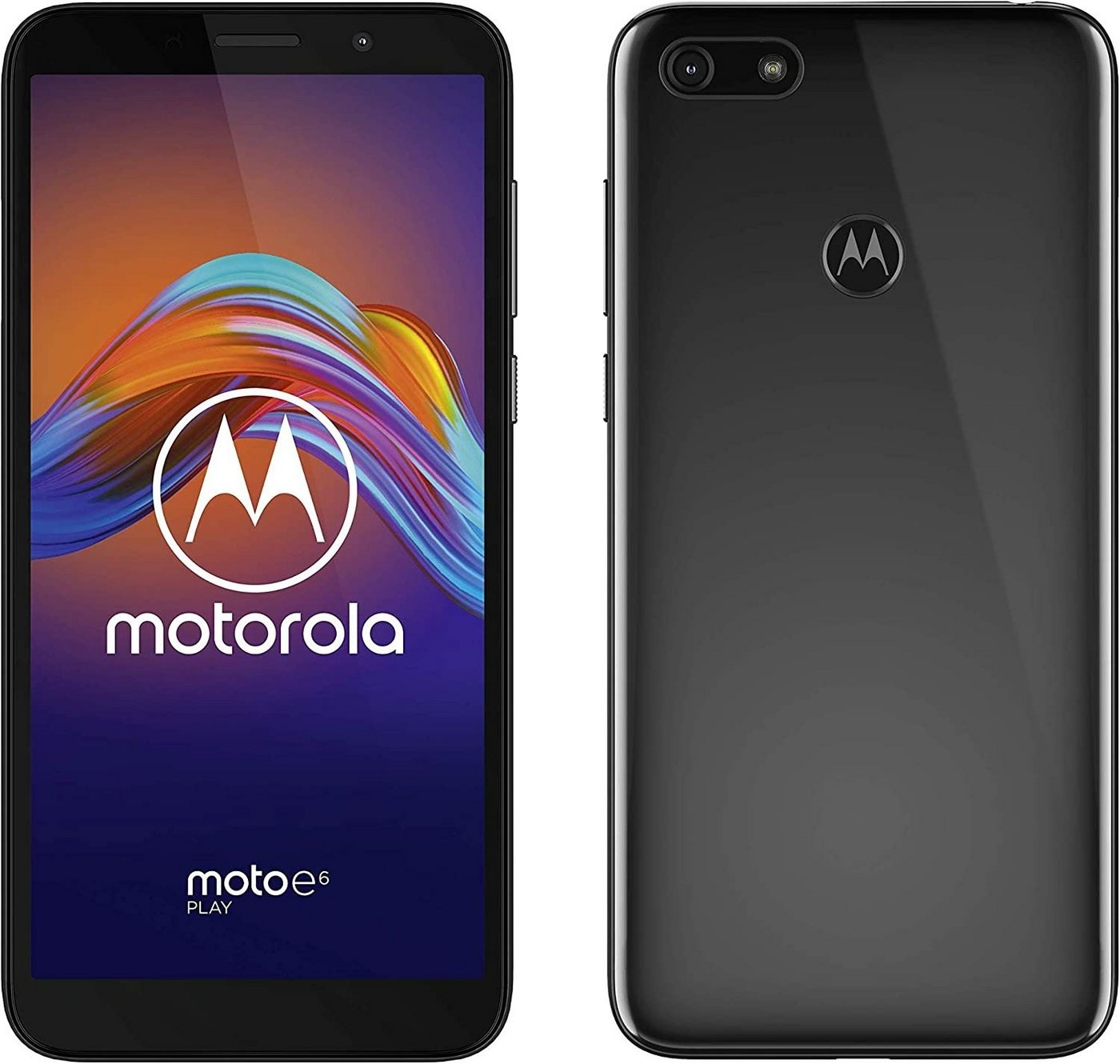 Motorola Motorola Moto E6 Play XT2029-2 32GB Steel Black + Handy (13,97 cm/5,5 Zoll, 32 GB Speicherplatz, 13 MP Kamera) schwarz