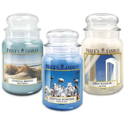 Prices Candles Apothekerglas - Frische Momente (3er Set)