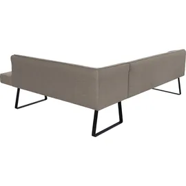 exxpo - sofa fashion Eckbank EXXPO - SOFA FASHION "Americano", bunt (melange), B:270cm H:83cm T:197cm, Sitzbänke, Eckbank, mit Keder und Metallfüßen, Bezug in verschiedenen Qualitäten