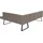 exxpo - sofa fashion Eckbank EXXPO - SOFA FASHION "Americano", bunt (melange), B:270cm H:83cm T:197cm, Sitzbänke, Eckbank, mit Keder und Metallfüßen, Bezug in verschiedenen Qualitäten