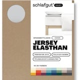 schlafgut Easy Spannbettlaken für Topper Jersey Elasthan 90 x 190 - 100 x 220 cm gray light