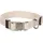 Karlie Flamingo Halsband für Hund Lago beige S 30-45cm 15mm - Stufenlos verstellbar - Verchromte Klickschnalle und Ring für Leine