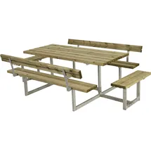 Plus Kombimöbel Basic 260 x 184 x 73 cm, 2 Rückenlehnen, Kiefer/Fichte