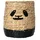 Bloomingville Aufbewahrungskorb Panda mit Deckel Ø 36 x 42 cm beige