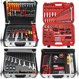 FAMEX Profi Alu Werkzeugkoffer 275-tlg. grau 33,5 x 18 x 47 cm