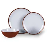 Kampa Melamine Geschirr 12 Einheiten - Ember Red - One Size