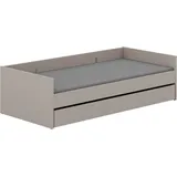 yuny by paidi Kinderbett BROTHER STU 95,7 x 204,4 cm Holz grau taupe