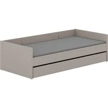 yuny by paidi Kinderbett BROTHER STU 95,7 x 204,4 cm Holz grau taupe