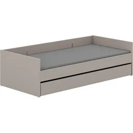 yuny by paidi Kinderbett BROTHER STU 95,7 x 204,4 cm Holz grau taupe