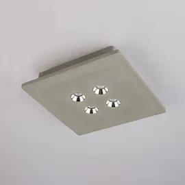 GLOBO LED Decken Leuchte Schlaf Gäste Zimmer Beton Dielen Lampe Chrom
