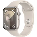 Apple Watch Series 9 GPS 45 mm Aluminiumgehäuse polarstern, Sportarmband polarstern S/M