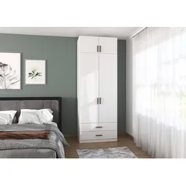 Rauch Wäscheschrank GAMMA 91 x 248 x 54 cm Alpinweiß
