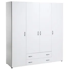 Pol-Power Kleiderschrank Base 4-türig weiß