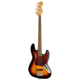 Squier Fender Classic Vibe 60s Jazz Bass FL 3-Tone Sunburst (E-Gitarren Set, Maple, Poplar), Gitarre, Mehrfarbig