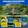 Zero Gravity Outdoor Trampolin 427 cm rund Blau/Gelb