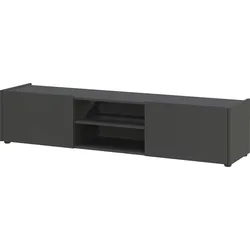 Kadima Design TV-Lowboard mit Kabelmanagement, 164x40x35, Griffloses Design, `Avis`. Farbe: Anthrazit