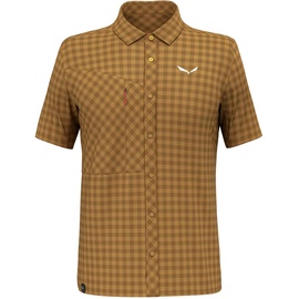 Salewa Puez Dry Short Sleeve Shirt golden Brown, L