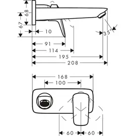 Hansgrohe Logis 195 Einhandmischer chrom 71220000