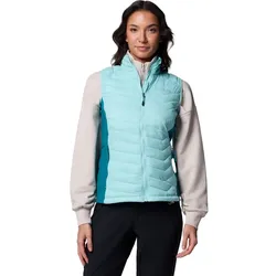 Columbia Powder Pass II Hybrid Damen Weste spray river blue L