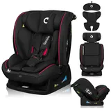 lionelo AART I-SIZE Autositz für Kleinkinder 40-150 cm, Montage mit Sicherheitsgurten, Kopfstützen- und Neigungsverstellung, Lendenwirbel- und Verkleinerungseinsatz, R129 i-Size Standard