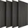 Tectake Wandpaneel Akustik Sonic Schwarz 4 St. 50 x 110 cm
