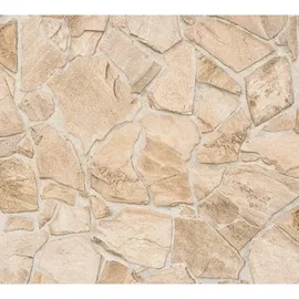 A.S. Création Vliestapete 3D-Optik Natur Stein Mauer Wand 10 m x 0,32 m 0 g Beige Creme 3893-29