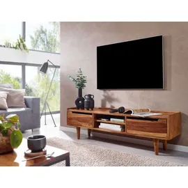 FineBuy Lowboard 145 x 43 x 35 cm Braun Holz