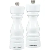 Cole&Mason - Salz- und Pfeffermühlen-Set London 2 Stk., 18 cm, Buche/Weiß - Weiß,