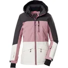 Skijacke KILLTEC "KSW 208 GRLS SKI JCKT", Kinder, Gr. 152, rosa (pink), Oberstoff: 100% Polyester, Futter: 100% Polyester, Füllung: 100% Polyester, Jacken, Wasserdichte, atmungsaktive Kinderjacke mit Schneefang und Taschen