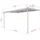 Gutta Terrassendach Premium 410 x 306 cm weiß / Polycarbonat opal weiß