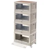 Xcase Camping-Aufbewahrungsbox 55 l 4-tlg. mit Rollen