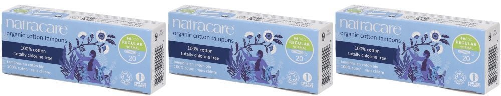 Natracare Tampons aus Bio-Baumwolle ohne Applikator