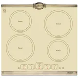 Kaiser Küchengeräte Induktions-Kochfeld Kaiser Empire Kochfeld 60 cm KCT 6195 IElfEm Induktionskochfeld Autark 4 QuickHeat Induktions mit Booster, Touch control, Timer, Induktionskochfeld 60cm Autark Kochfeld 4xQickHeat Zonen beige