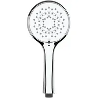 Wenko Wasserspar Duschkopf Watersaving, Handbrause mit Wasserspar-System, 3 Strahlarten,