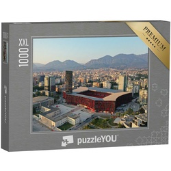 puzzleYOU Puzzle Puzzle 1000 Teile XXL „Air Albania Stadion in Tirana“, 1000 Puzzleteile, puzzleYOU-Kollektionen Albanien