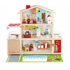 Puppenhaus HAPE Puppen-Villa, bunt, Puppenhäuser, KinderB:81cm H:73cm T:29cm, Holz, inkl. Puppenmöbel, B:81cm H:73cm T:29cm