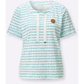 Casual Looks Print-Shirt Blau 44