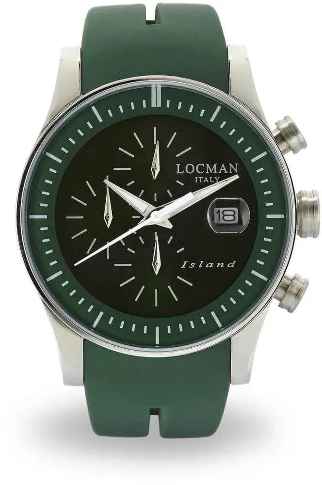 Locman 062000GW-GRWSIG Island Quartz Men's Watch