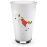 Mr. & Mrs. Panda Glas Einhorn Geburtstag - Transparent - Geschenk, Latte Macchiato, Geburts, Premium Glas, Edles Matt-Design