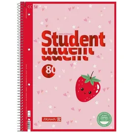 Brunnen Collegeblock Fruity Love A4 kariert Weiß