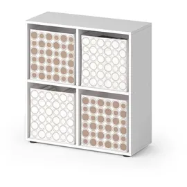 Vicco Raumteiler Tetra 72,6 x 72 cm Weiß