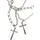 URBAN CLASSICS Layering Cross Necklace, silver, one size,